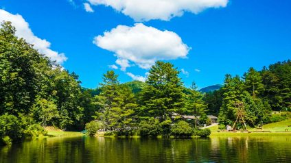 Lake and clouds