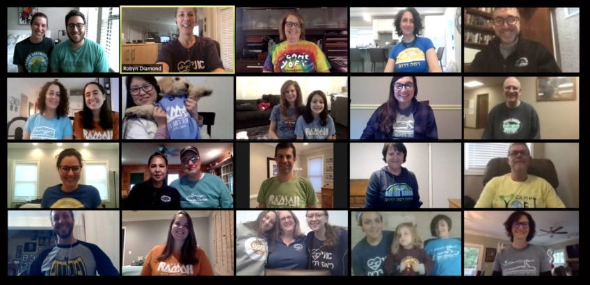 Ramah Darom Staff on Ramah T-Shirt Day