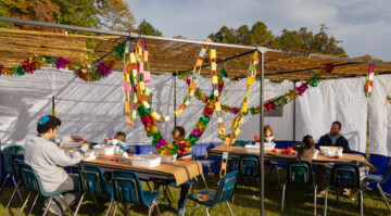 Sukkot by the Lake