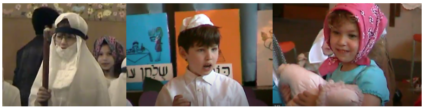 Jonah, Ben & Talia Levitt way back when at their school "Model Seders."