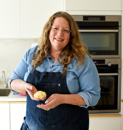 Adeena Sussman in the kitchen