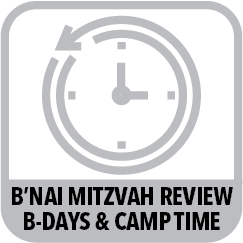 B'nai Mitzvah Review, B-days & Camp Time