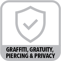 Graffiti, gratuity, piercing & privacy